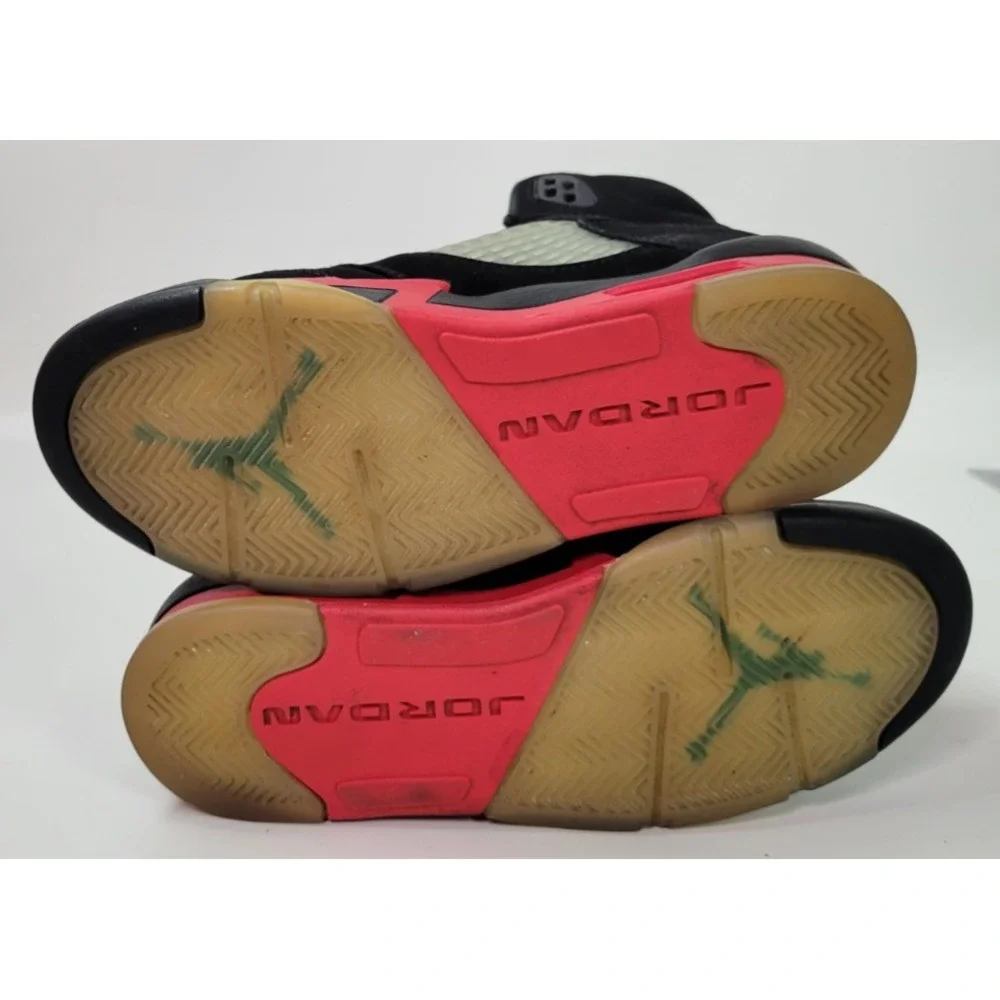 Nike Air Jordan 5 Retro Top 3 Black Red cz2989-001 5.5Y‎